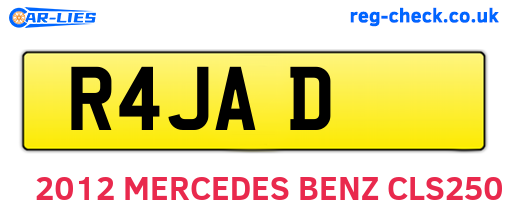 R4JAD are the vehicle registration plates.