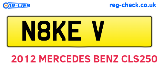 N8KEV are the vehicle registration plates.