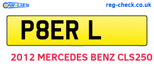 P8ERL are the vehicle registration plates.