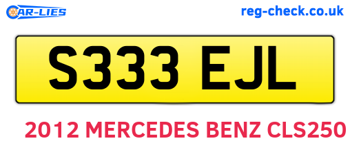 S333EJL are the vehicle registration plates.