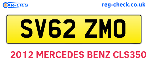 SV62ZMO are the vehicle registration plates.