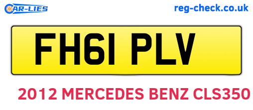 FH61PLV are the vehicle registration plates.