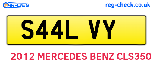 S44LVY are the vehicle registration plates.