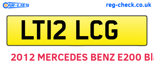 LT12LCG are the vehicle registration plates.