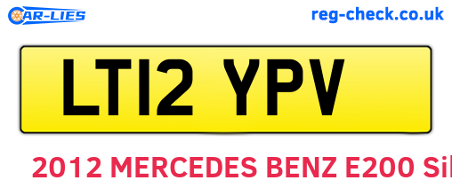 LT12YPV are the vehicle registration plates.