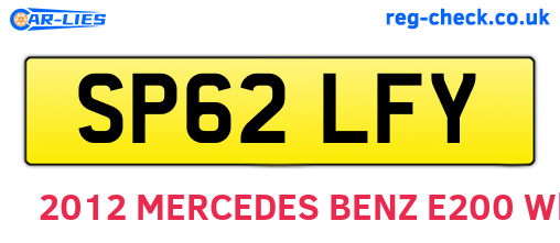 SP62LFY are the vehicle registration plates.