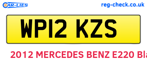 WP12KZS are the vehicle registration plates.