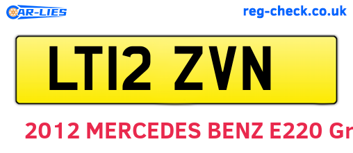 LT12ZVN are the vehicle registration plates.