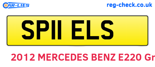 SP11ELS are the vehicle registration plates.