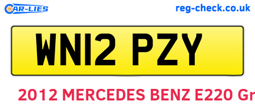 WN12PZY are the vehicle registration plates.