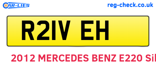 R21VEH are the vehicle registration plates.