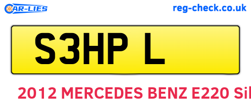 S3HPL are the vehicle registration plates.