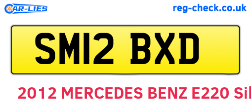SM12BXD are the vehicle registration plates.