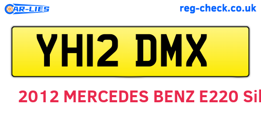 YH12DMX are the vehicle registration plates.