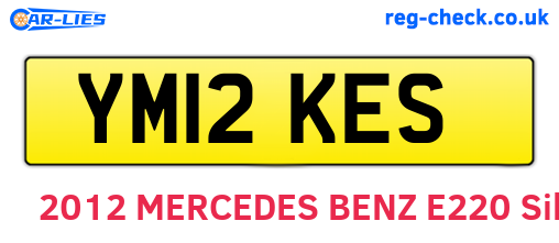 YM12KES are the vehicle registration plates.