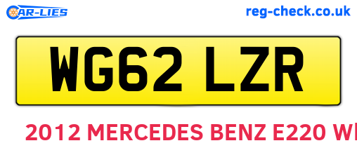 WG62LZR are the vehicle registration plates.