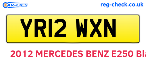 YR12WXN are the vehicle registration plates.