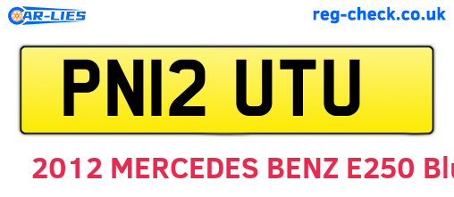 PN12UTU are the vehicle registration plates.
