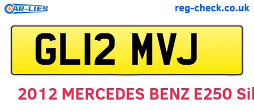 GL12MVJ are the vehicle registration plates.