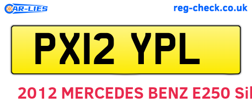 PX12YPL are the vehicle registration plates.