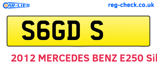 S6GDS are the vehicle registration plates.