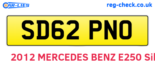 SD62PNO are the vehicle registration plates.