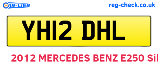 YH12DHL are the vehicle registration plates.