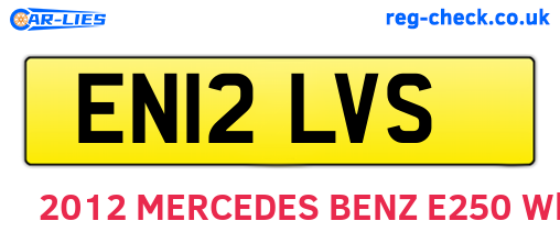 EN12LVS are the vehicle registration plates.