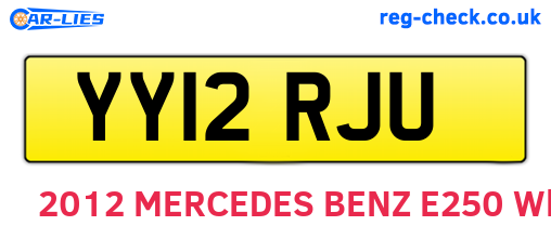 YY12RJU are the vehicle registration plates.