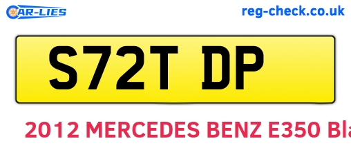 S72TDP are the vehicle registration plates.