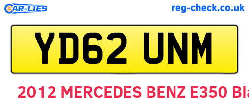 YD62UNM are the vehicle registration plates.