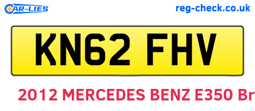 KN62FHV are the vehicle registration plates.