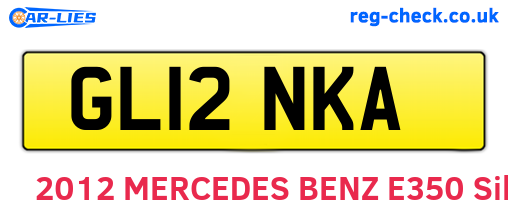 GL12NKA are the vehicle registration plates.