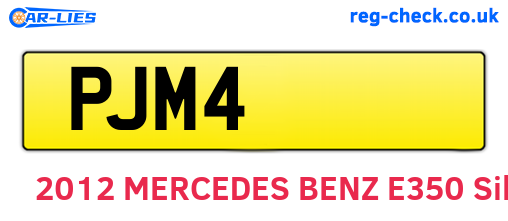 PJM4 are the vehicle registration plates.