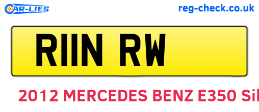 R11NRW are the vehicle registration plates.