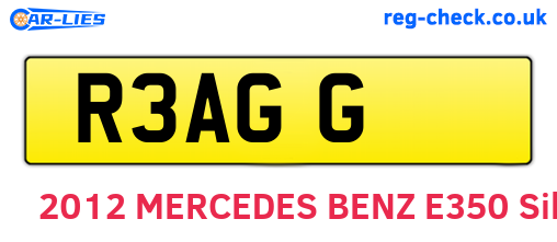 R3AGG are the vehicle registration plates.