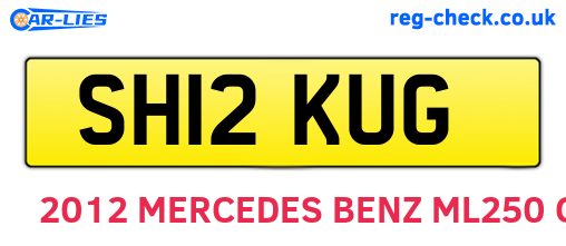 SH12KUG are the vehicle registration plates.