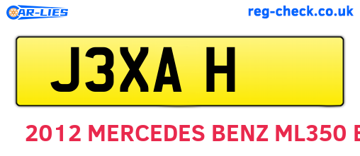 J3XAH are the vehicle registration plates.