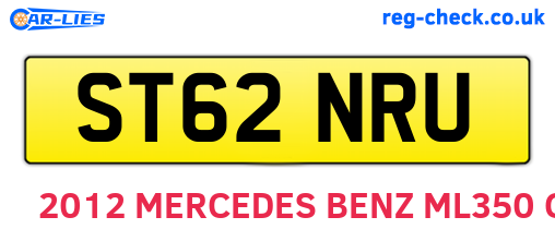 ST62NRU are the vehicle registration plates.
