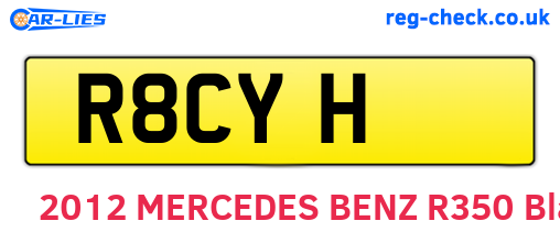 R8CYH are the vehicle registration plates.