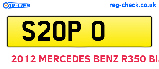 S2OPO are the vehicle registration plates.