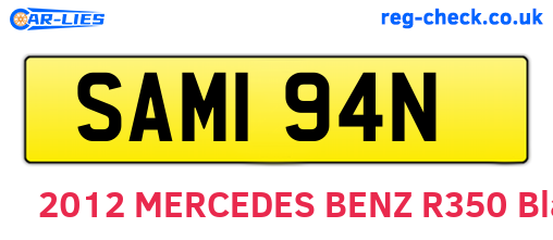 SAM194N are the vehicle registration plates.