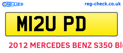 M12UPD are the vehicle registration plates.