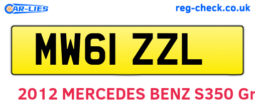 MW61ZZL are the vehicle registration plates.