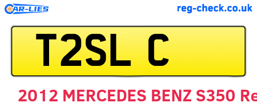 T2SLC are the vehicle registration plates.