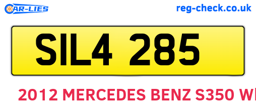 SIL4285 are the vehicle registration plates.