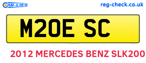 M20ESC are the vehicle registration plates.