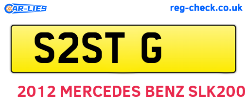 S2STG are the vehicle registration plates.