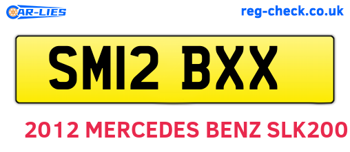 SM12BXX are the vehicle registration plates.