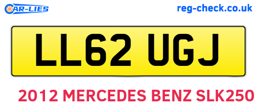LL62UGJ are the vehicle registration plates.